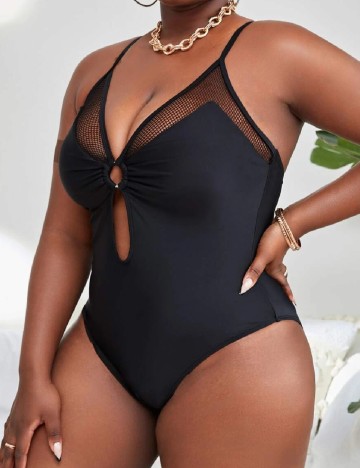 Costum de baie SHEIN CURVE, negru