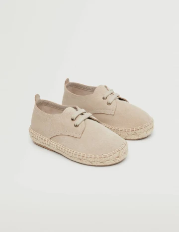 Pantofi Mango Kids, bej Crem