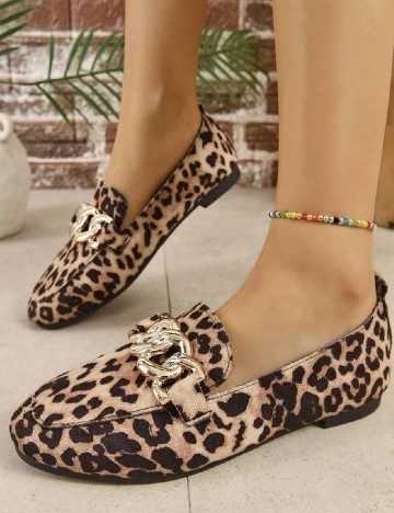 Mocasini SHEIN, animal print