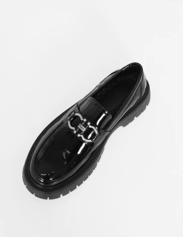 Mocasini SHEIN, negru Negru