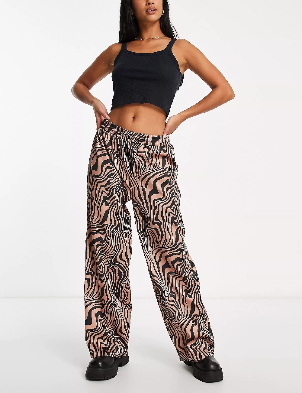 Pantaloni casual ASOS, maro ng456816