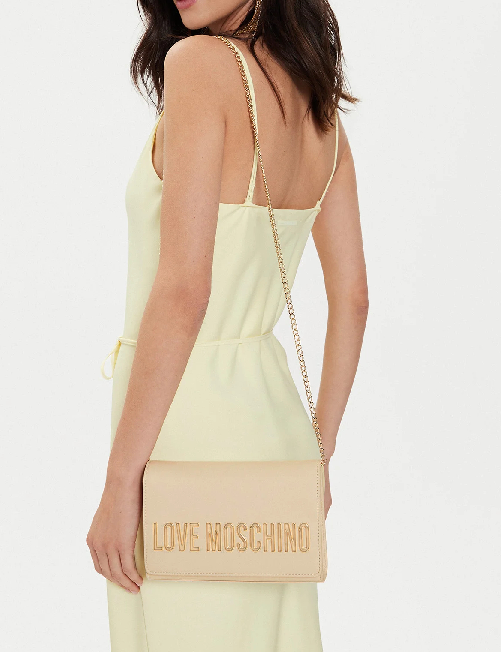 Geanta casual Love Moschino, crem - om561310 | outletmag.ro
