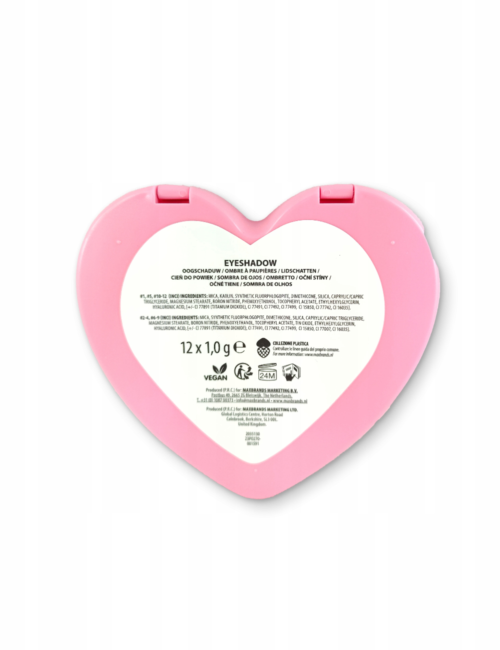Paleta fard de pleoape FAB Factory, roz - ci626179