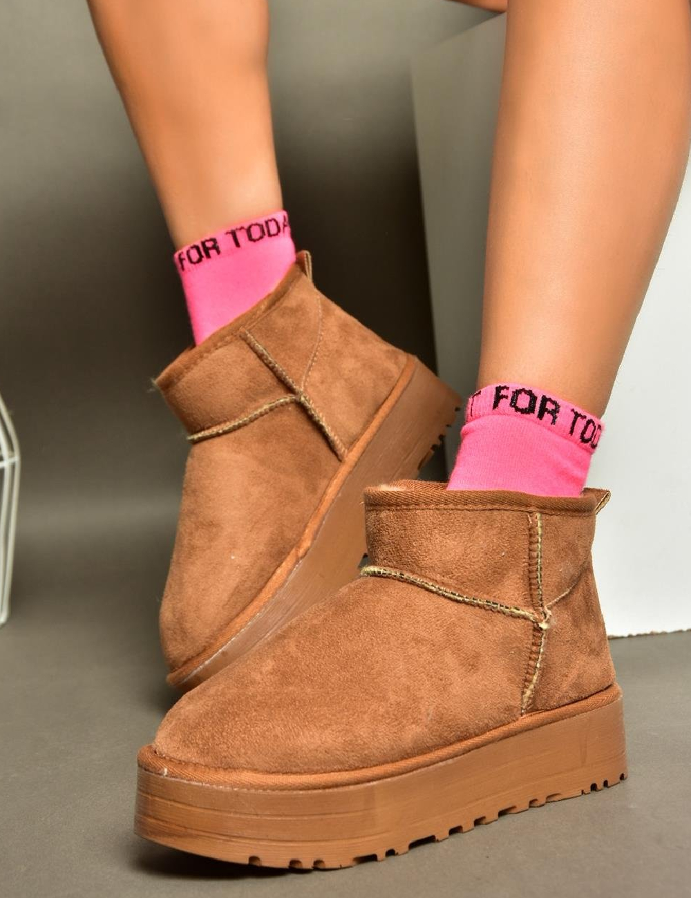 Ghete casual Fox Shoes, maro - om752005 | outletmag.ro
