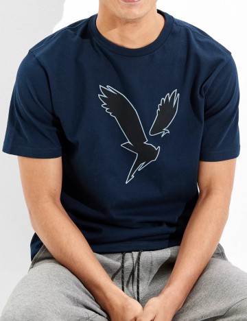 Tricou American Eagle, bleumarin inchis