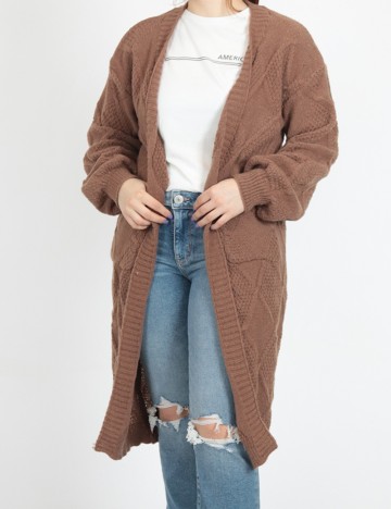 Cardigan SHEIN, maro