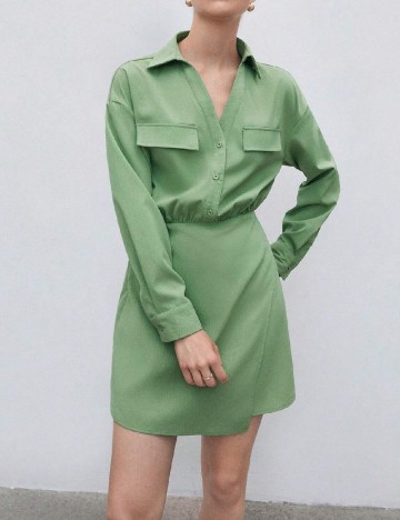 Rochie scurta SHEIN, verde