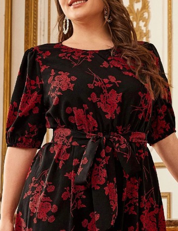 Rochie medie SHEIN CURVE, negru