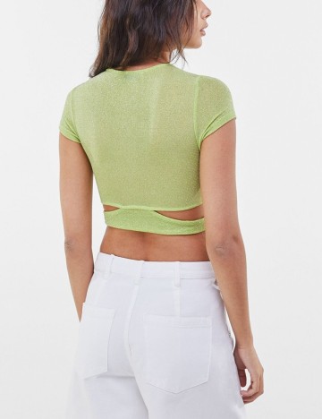 Top Bershka, verde