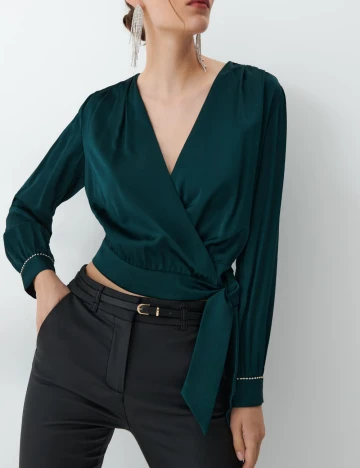 Bluza Mohito, verde inchis Verde