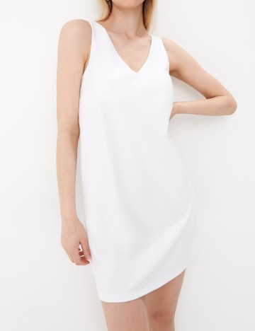 Rochie scurta Mohito, alb