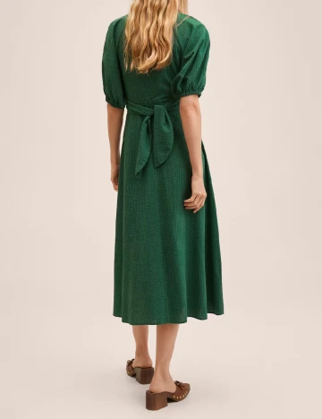 Rochie medie Mango, verde Verde