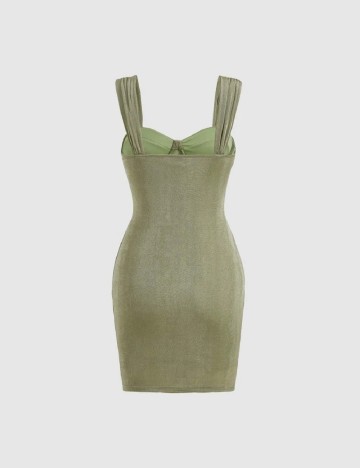 Rochie scurta SHEIN CURVE, verde