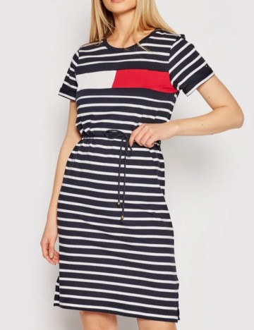 Rochie scurta Tommy Hilfiger, bleumarin