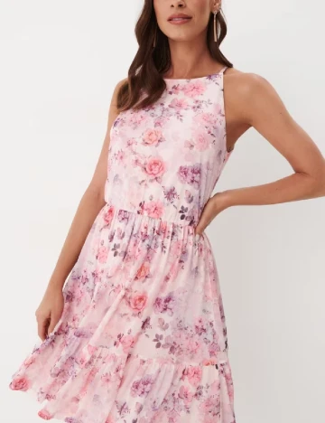 Rochie scurta Mohito, imprimeu floral Floral print