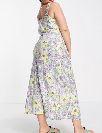 Rochie lunga Plus Size ASOS, floral