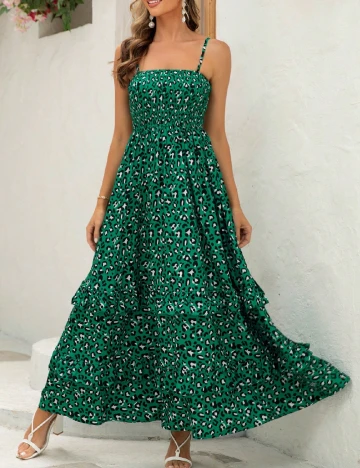 Rochie lunga SHEIN, verde Verde