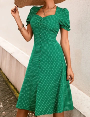 Rochie medie SHEIN, verde Verde