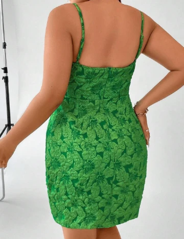 Rochie scurta SHEIN CURVE, verde Verde