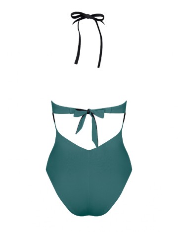 Costum de baie Sloggi by Triumph, verde/negru