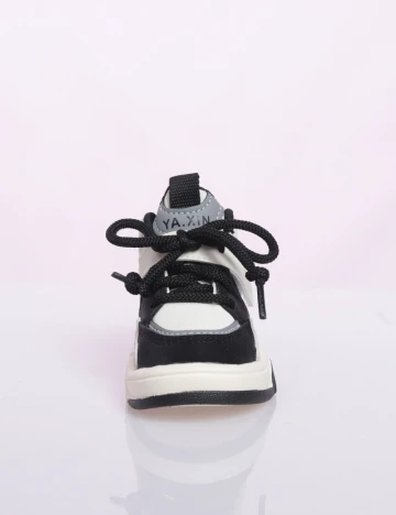 Adidasi Shein Kids, alb/negru Alb