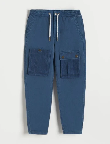 Pantaloni Reserved, bleumarin Albastru