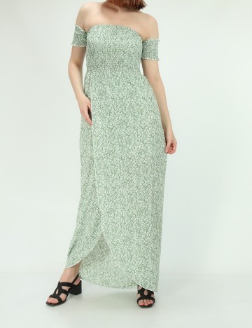 Rochie lunga SHEIN, verde, S