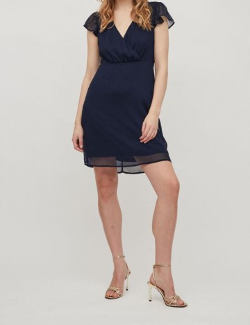 Rochie scurta Vila, bleumarin, 42