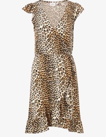 Rochie scurta Vila, animal print