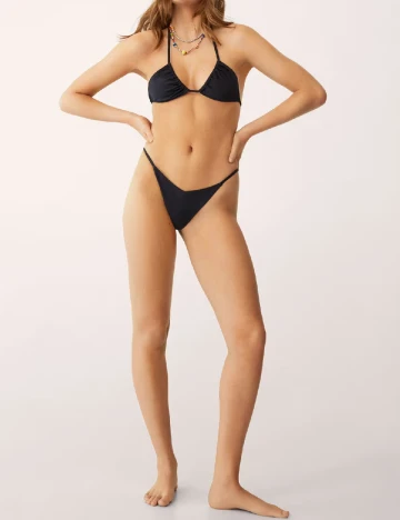 Sutien de baie Mango, negru Negru