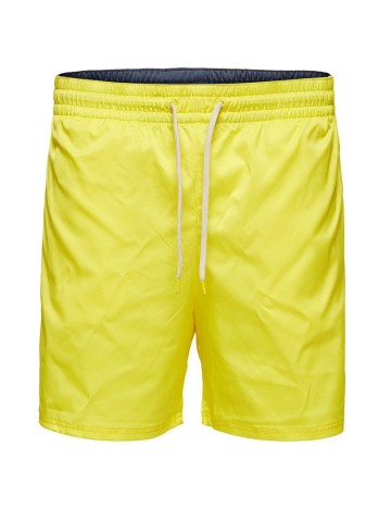 Short de baie Selected, galben