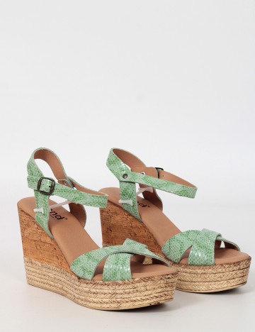 Sandale cu platforma Trend, verde
