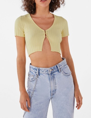 Top Bershka, galben