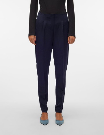 Pantaloni Vero Moda, bleumarin inchis