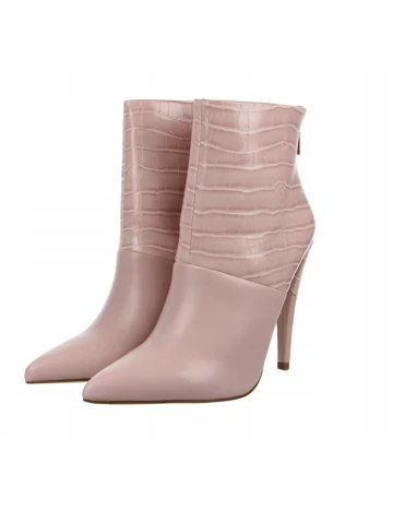 Botine Justfab, roz Roz