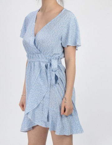 Rochie scurta SHEIN, bleu, S