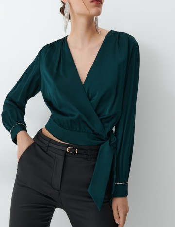 Bluza Mohito, verde inchis