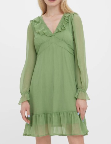 Rochie scurta Vero Moda, verde