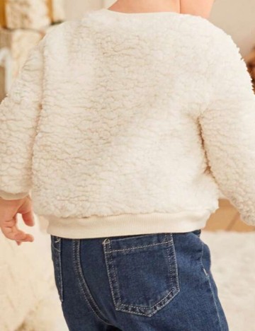 Bluza CozyCub, alb