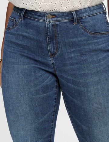 Blugi Only Carmakoma, albastru