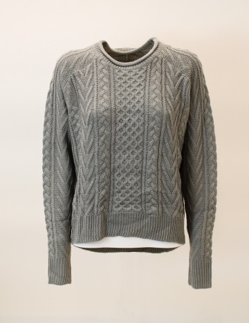 Pulover Pull&Bear, gri, S