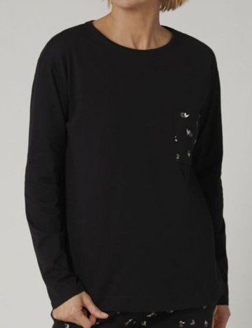 Bluza pijama Triumph, negru