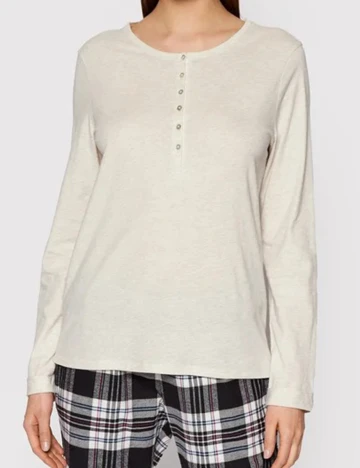 Bluza pijama Triumph, ecru