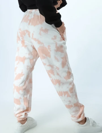 Pantaloni New look, alb/portocaliu Portocaliu