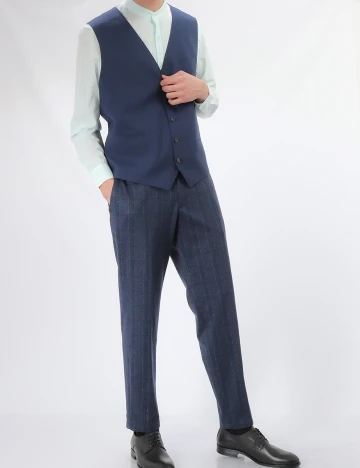 Pantaloni s.Oliver, bleumarin inchis, 54 Albastru