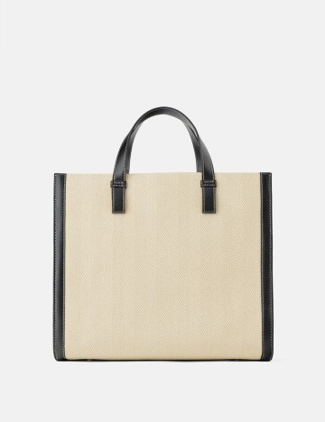 Geanta Zara, crem