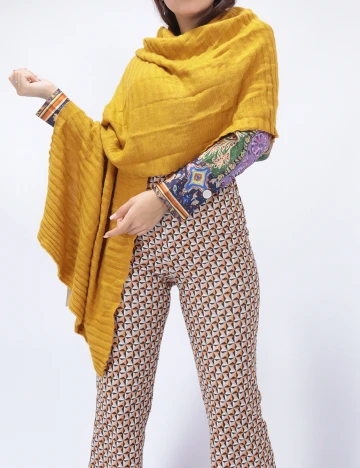 Fular Bershka, mustar Galben