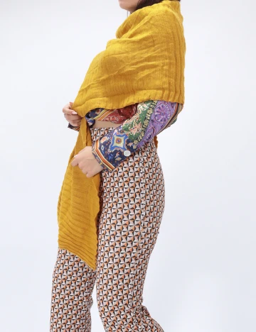 Fular Bershka, mustar Galben