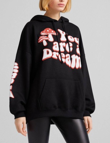 Hanorac Bershka, negru