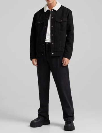 Geaca Bershka, negru